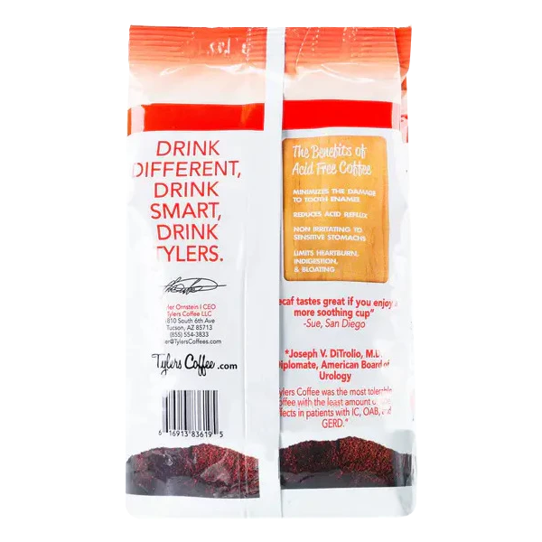 Decaf Ground (12oz Bag) - TylersCoffee