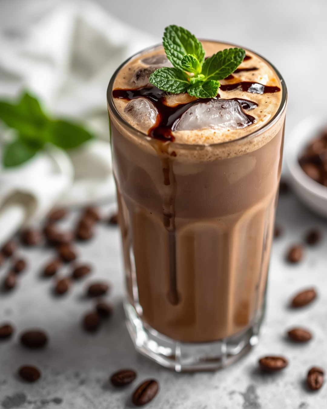 Mint Mocha Protein Iced Coffee