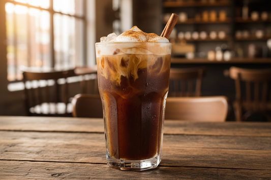 Low Sugar Cinnamon Spiced Iced Coffee