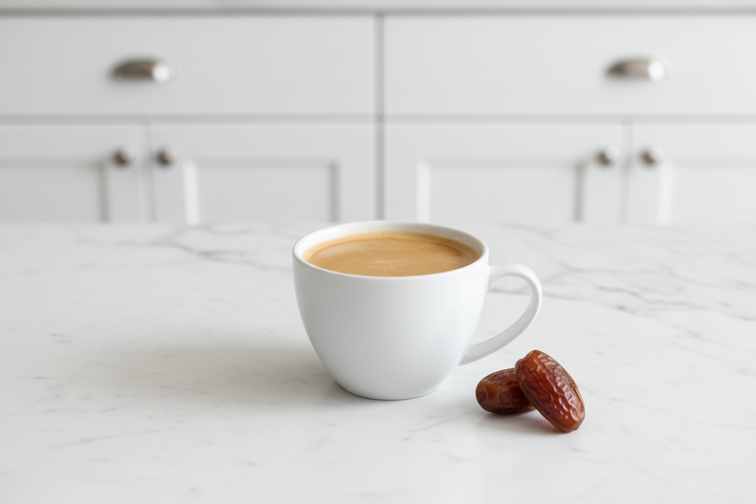 Naturally Sweet Date Latte Recipe (With Tylers Acid-Free Coffee)