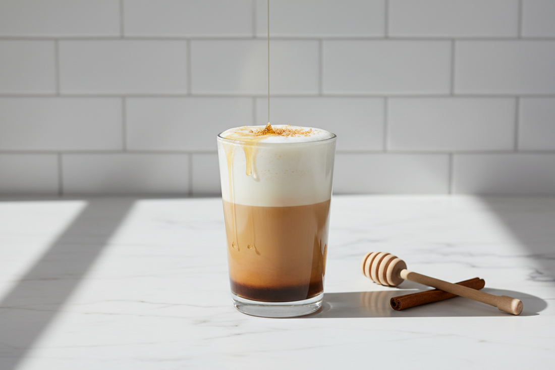 Honey Graham Inspired Iced Acid-Free Latte