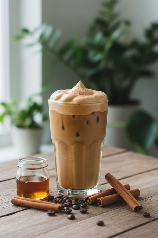 Maple Cinnamon Cold Foam Iced Coffee