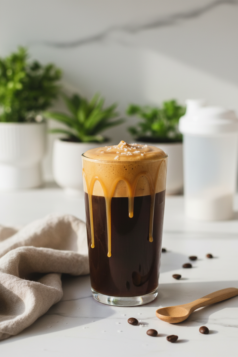 Salted Caramel Protein Cold Brew