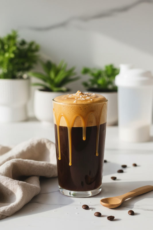 Salted Caramel Protein Cold Brew