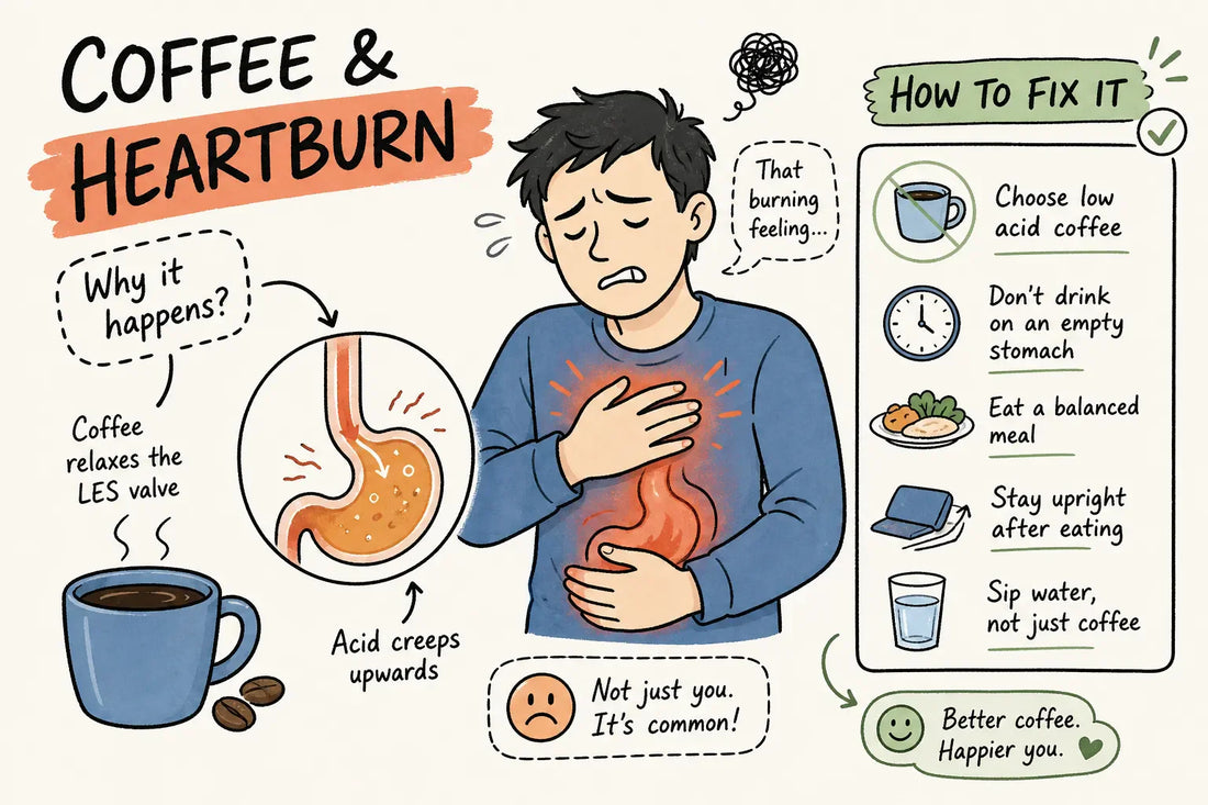Why coffee causes heartburn and how to actually fix it