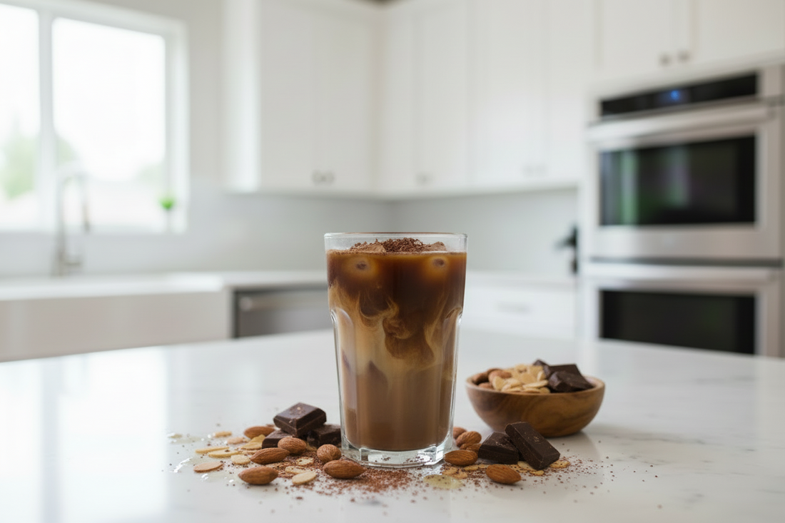 Chocolate Almond Bliss Iced Latte